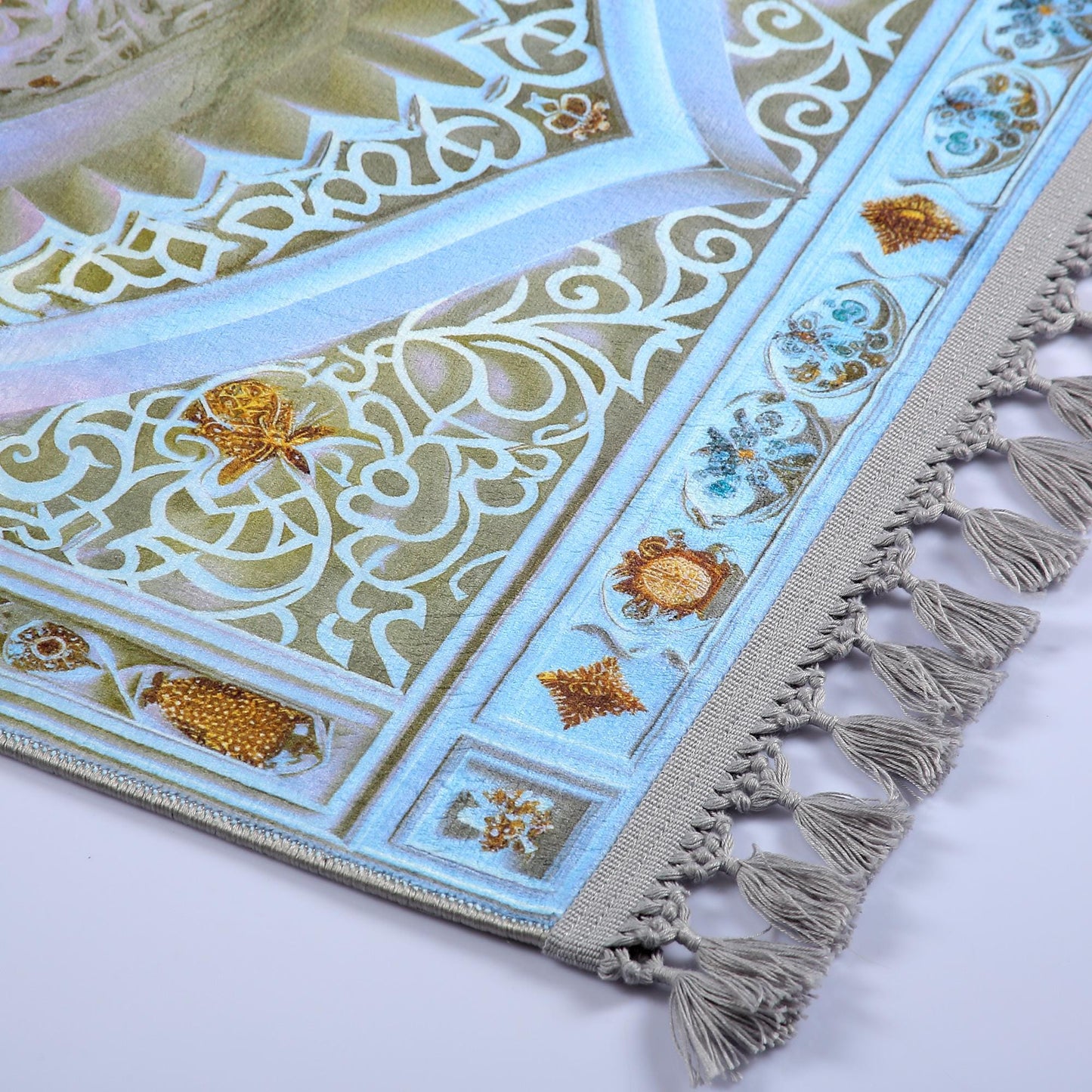 Turkish Prayer Rug, Ottoman Design, Soft Muslim Prayer Mat