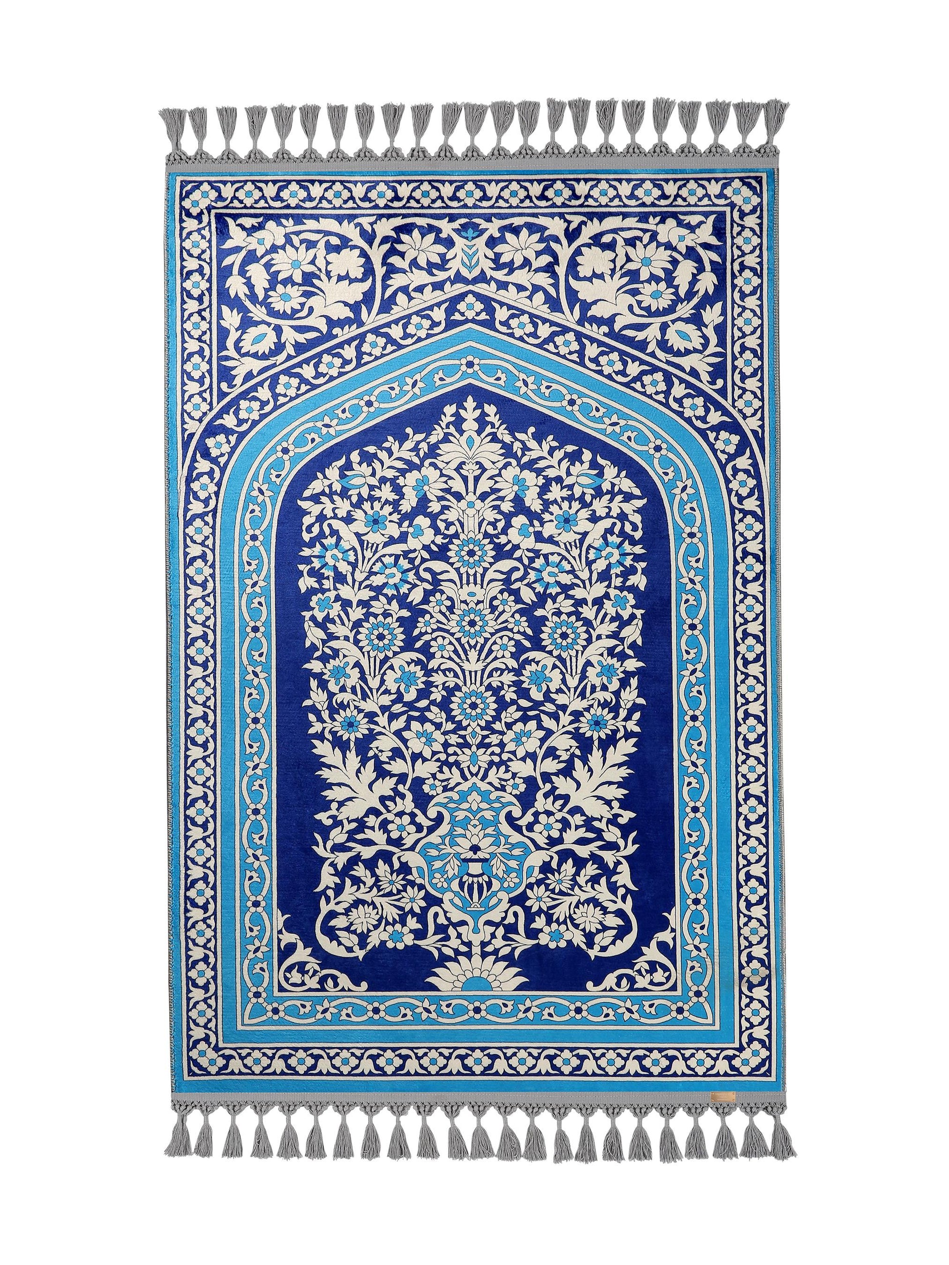 Turkish Prayer Rug, Ottoman Design Muslim Prayer Mat