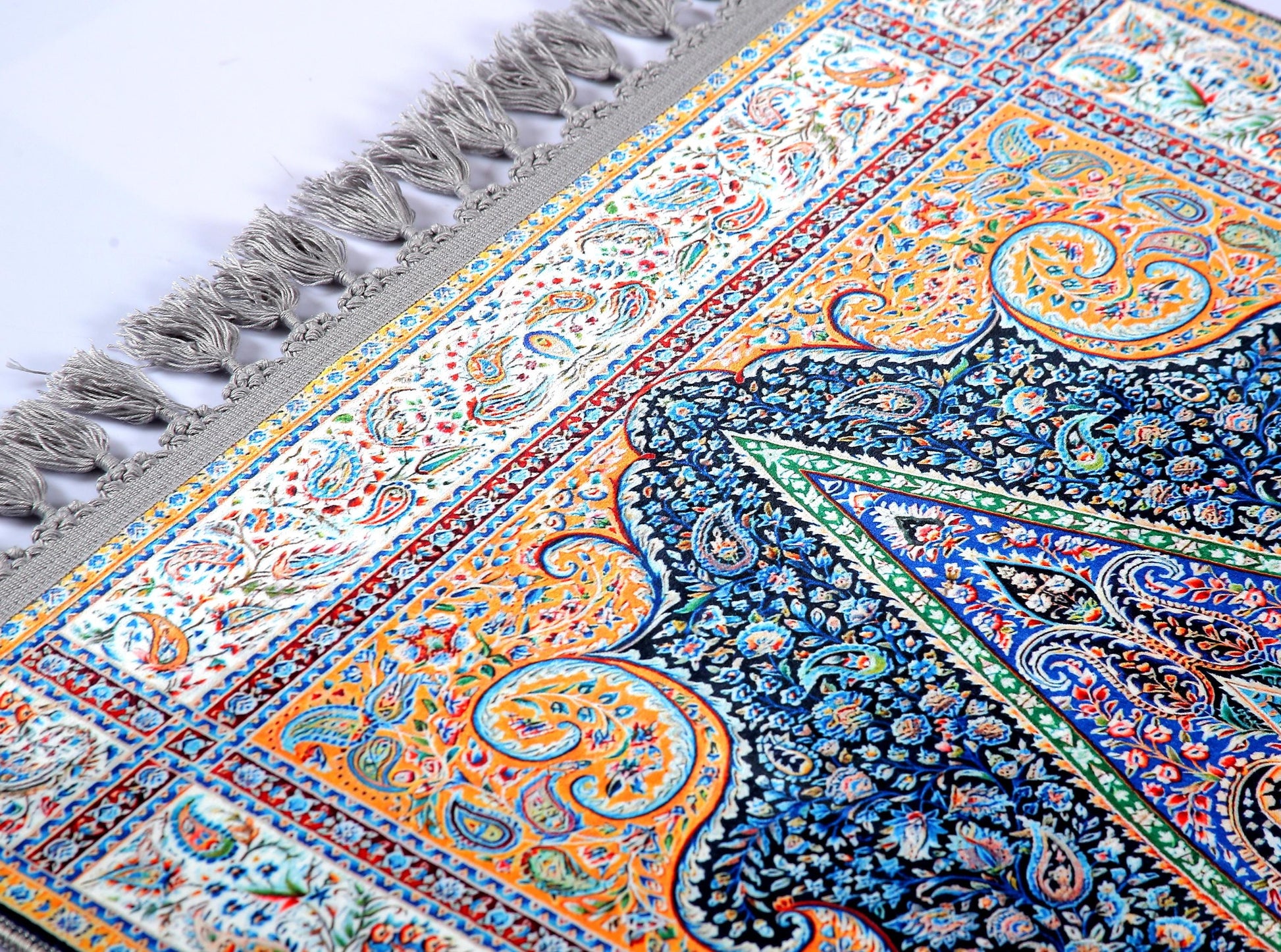 Turkish Prayer Rug, Ottoman Design, Soft Muslim Prayer Mat