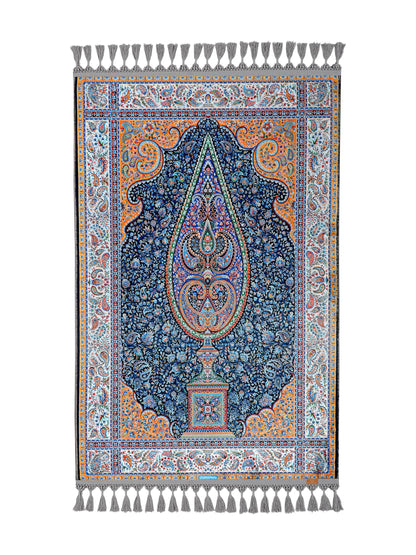 Turkish Prayer Rug, Ottoman Design, Soft Muslim Prayer Mat