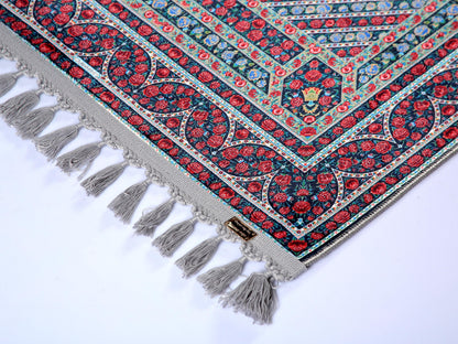 Turkish Prayer Rug, Ottoman Design, Soft Muslim Prayer Mat