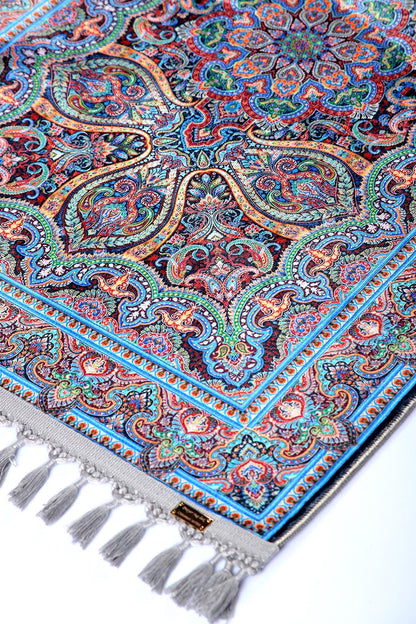 Turkish Prayer Rug, Ottoman Design, Soft Muslim Prayer Mat