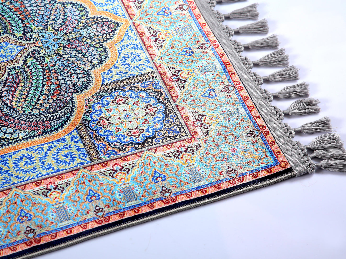 Turkish Prayer Rug, Ottoman Design, Soft Muslim Prayer Mat