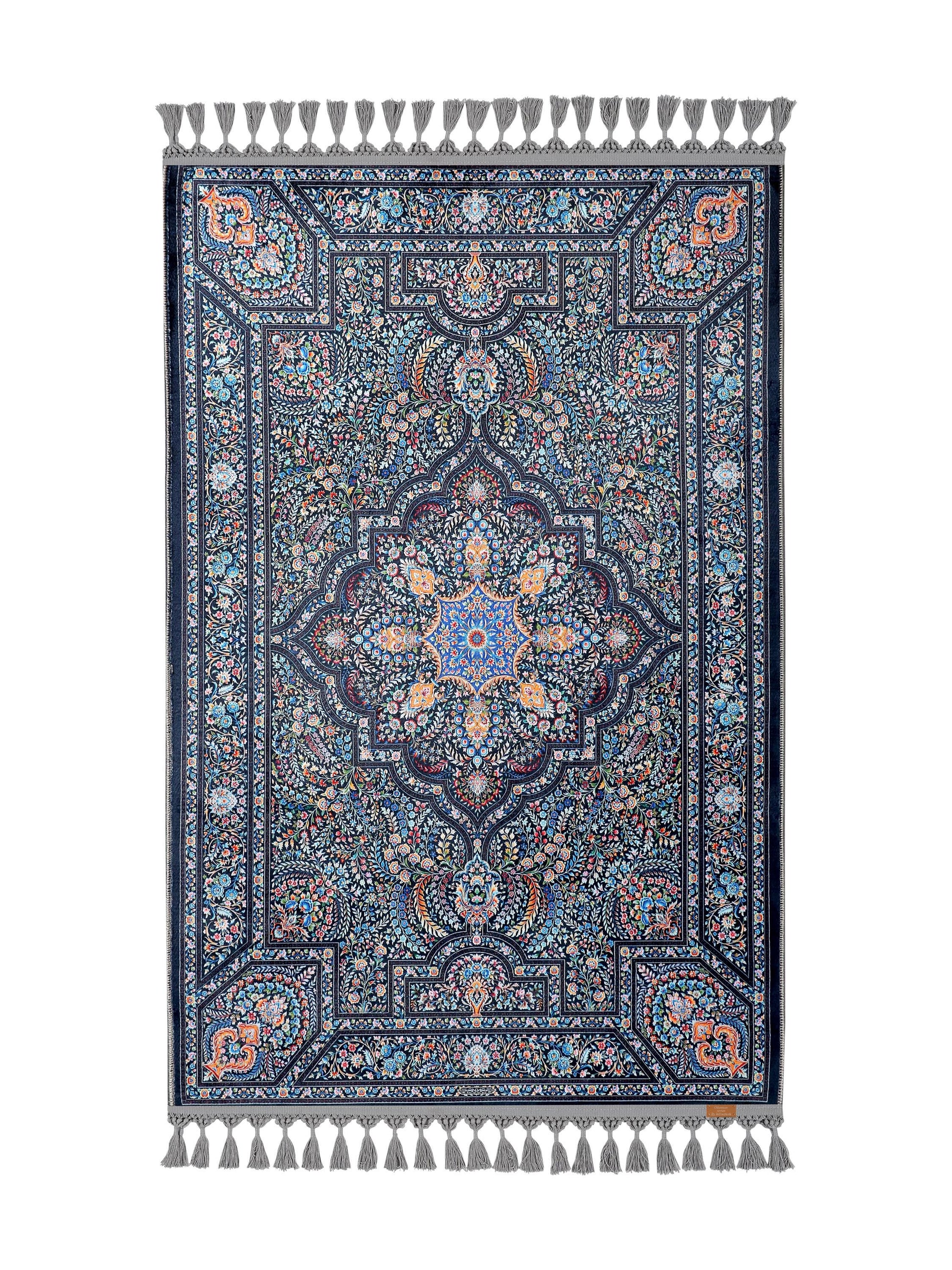 Turkish Prayer Rug, Soft Muslim Prayer Mat, Ottoman Design