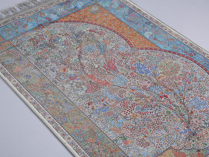 Turkish Prayer Rug, Ottoman Design, Soft Muslim Prayer Mat