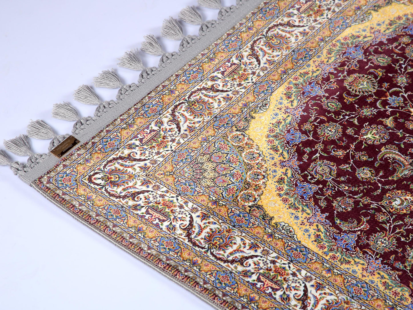 Turkish Prayer Rug, Soft Muslim Prayer Mat, Ottoman Design