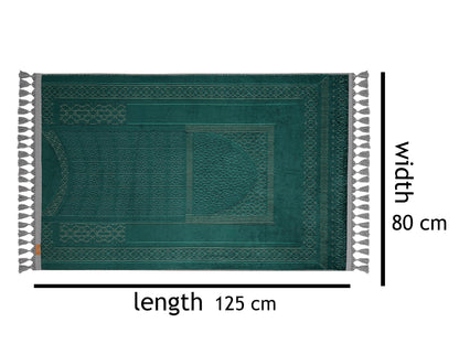 Turkish Prayer Rug, Ottoman Design Seccade, Soft Muslim Prayer Mat