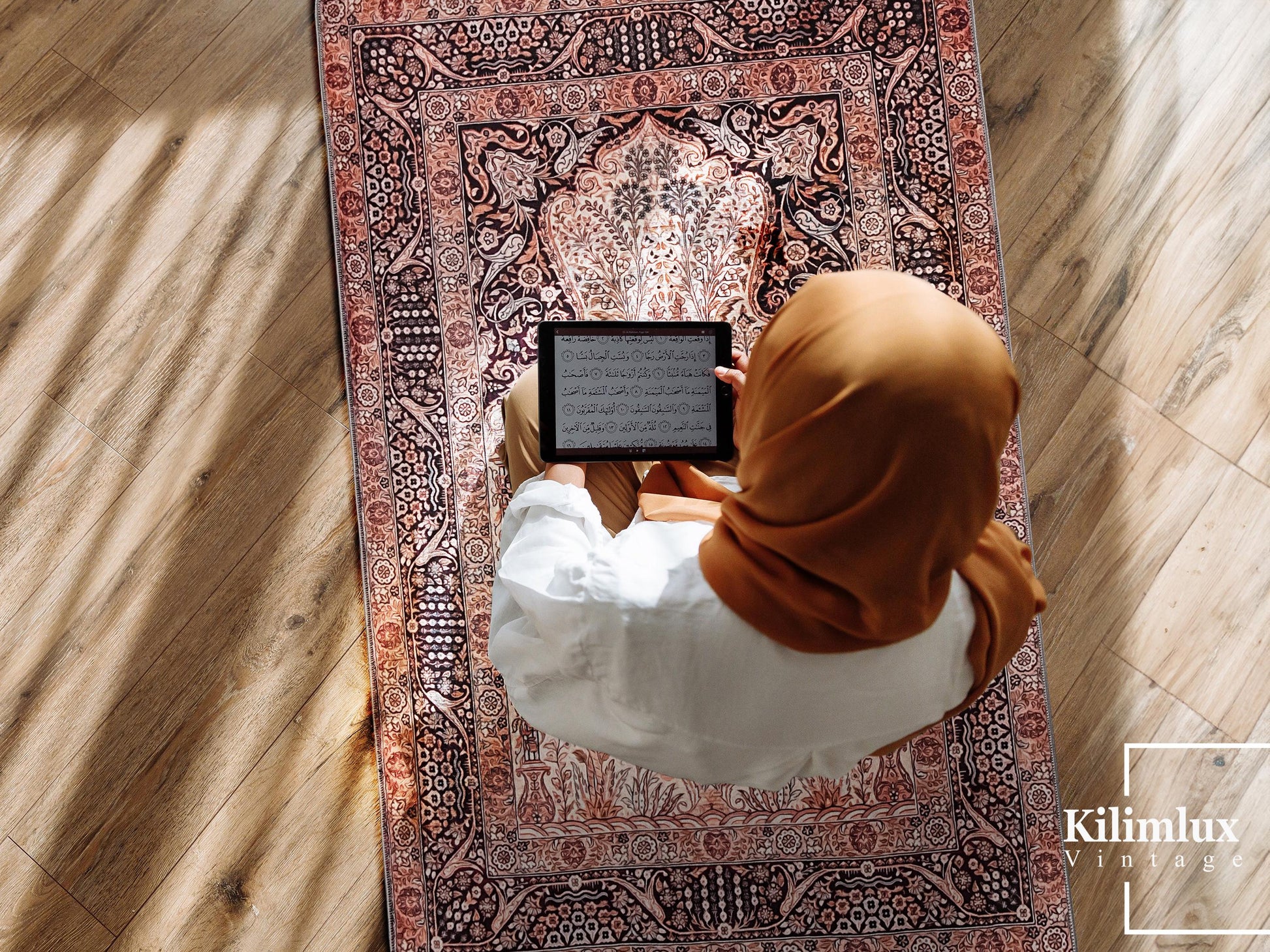 Turkish Prayer Rug, Soft Muslim Prayer Mat, Ottoman Design