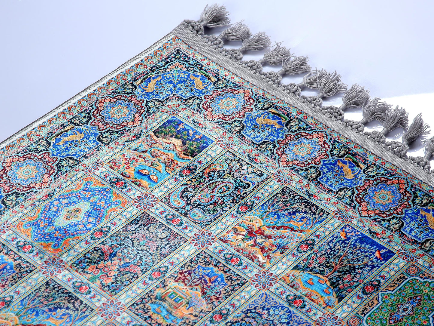 Turkish Prayer Rug, Soft Muslim Prayer Mat, Ottoman Design