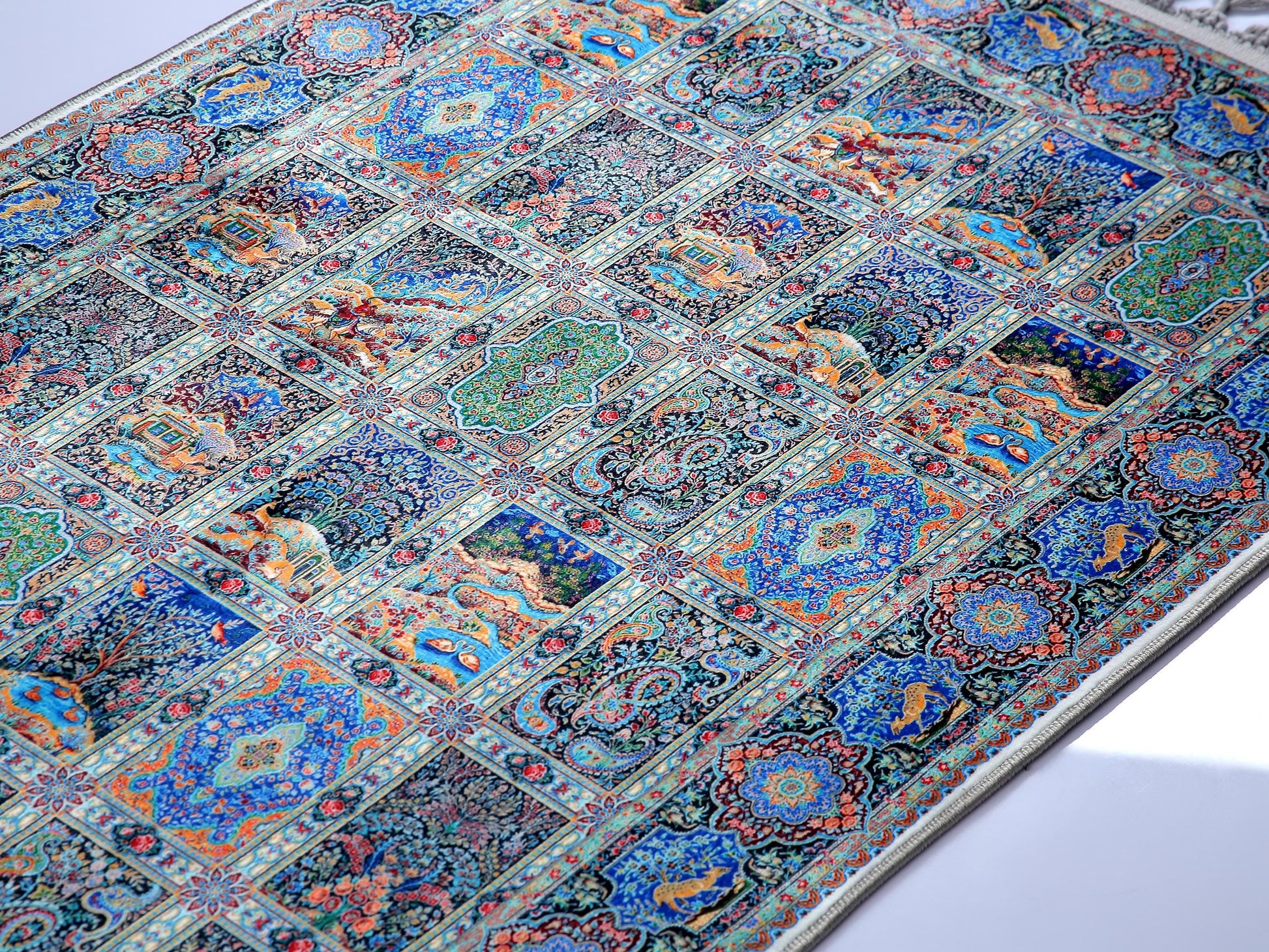 Turkish Prayer Rug, Soft Muslim Prayer Mat, Ottoman Design