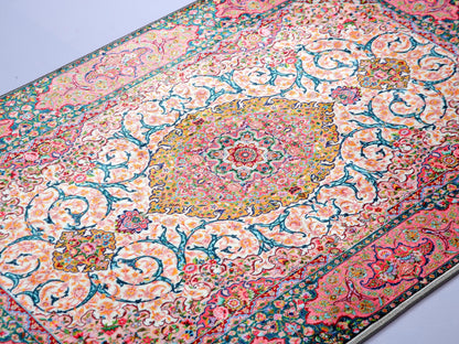 Turkish Prayer Rug, Ottoman Design, Soft Muslim Prayer Mat