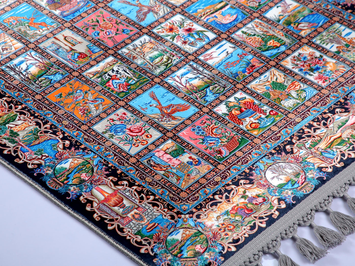 Turkish Prayer Rug, Soft Muslim Prayer Mat, Ottoman Design