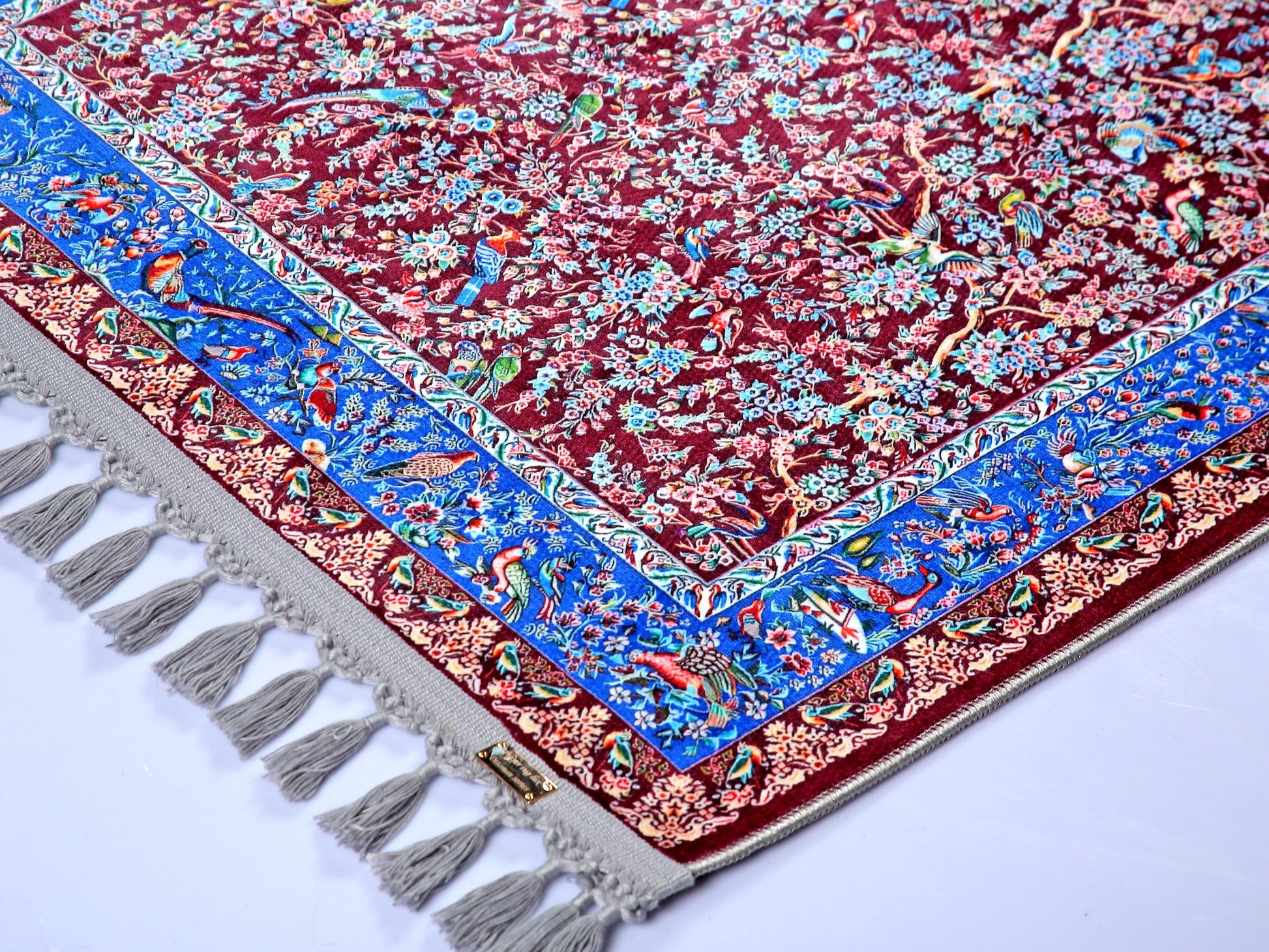 Turkish Prayer Rug, Soft Muslim Prayer Mat, Ottoman Design