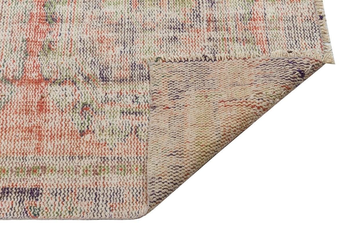 Vintage Wool Runner Rug: 3.3x11 ft, Handmade Anatolian Bohemian Rug