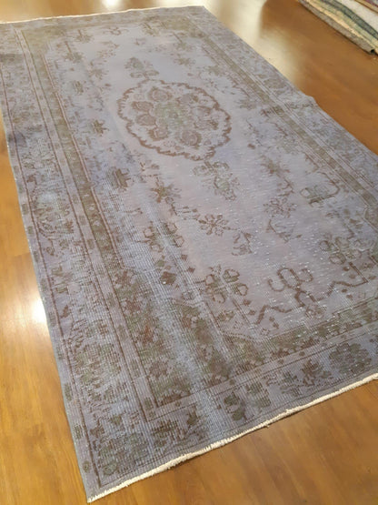 Vintage Turkish Wool Rug (5'1''x9'3'')