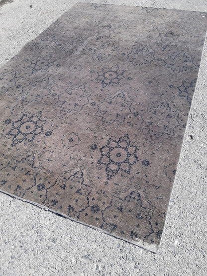 Vintage Turkish Wool Rug (4'9"x7'6") Anatolian Bohemian Area Rug
