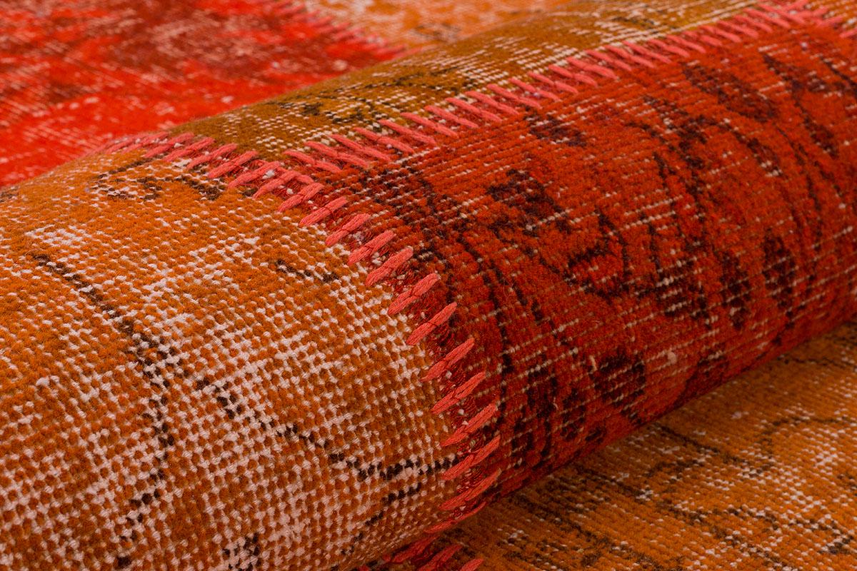 4x6, Handmade Wool Turkish Patchwork Rug – Vintage, Bohemian, One-of-a-Kind Area Rug