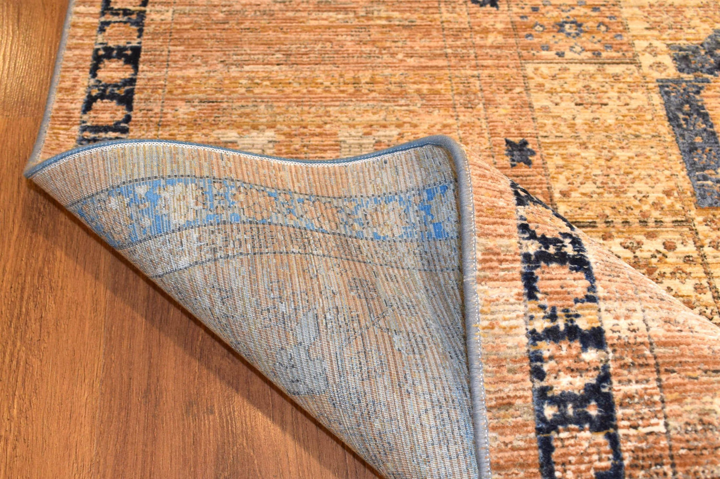 7x10 ft, Brown Classic Mamluk Rug made with viscose yarn