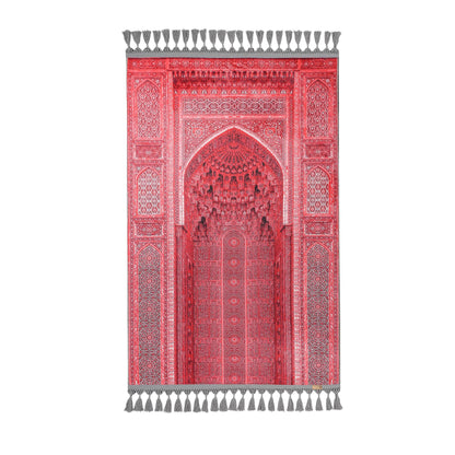 Turkish Prayer Rug, Ottoman Design, Soft Muslim Prayer Mat