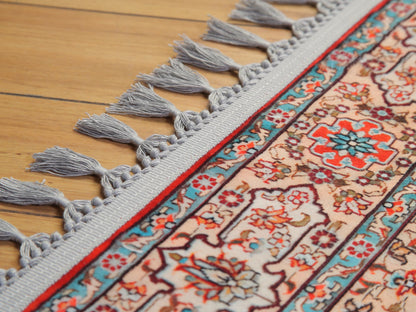Turkish Prayer Rug, Soft Muslim Prayer Mat, Ottoman Design