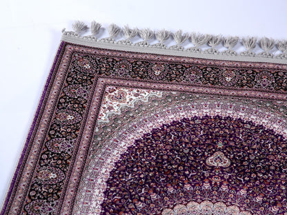Turkish Prayer Rug, Soft Muslim Prayer Mat, Ottoman Design