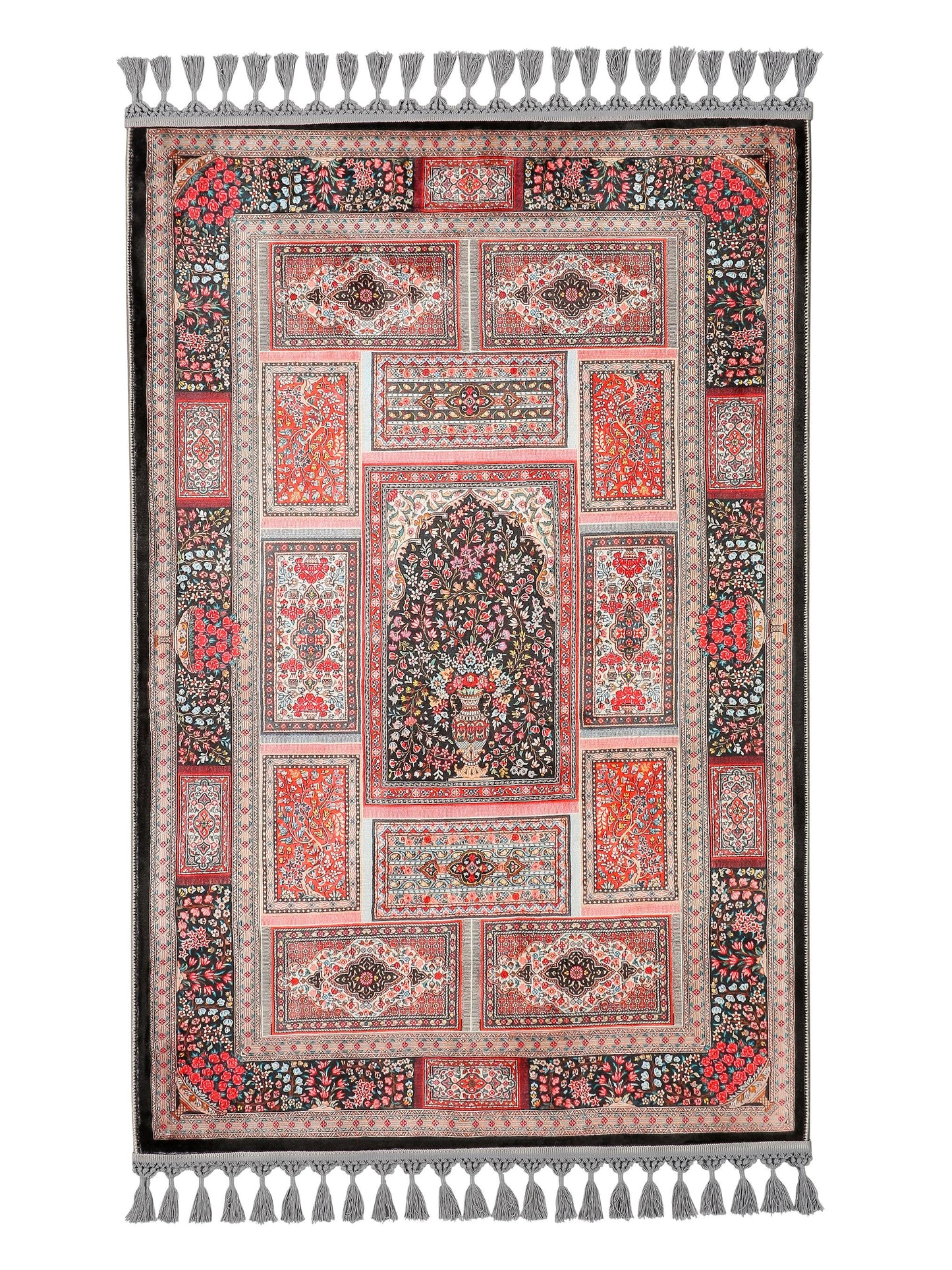 Turkish Prayer Rug, Ottoman Design, Soft Muslim Prayer Mat