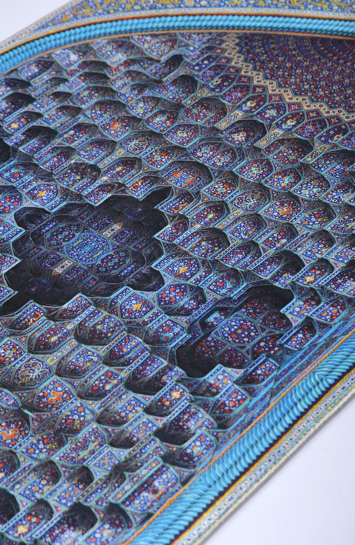 Turkish Prayer Rug, Ottoman Design Muslim Prayer Mat
