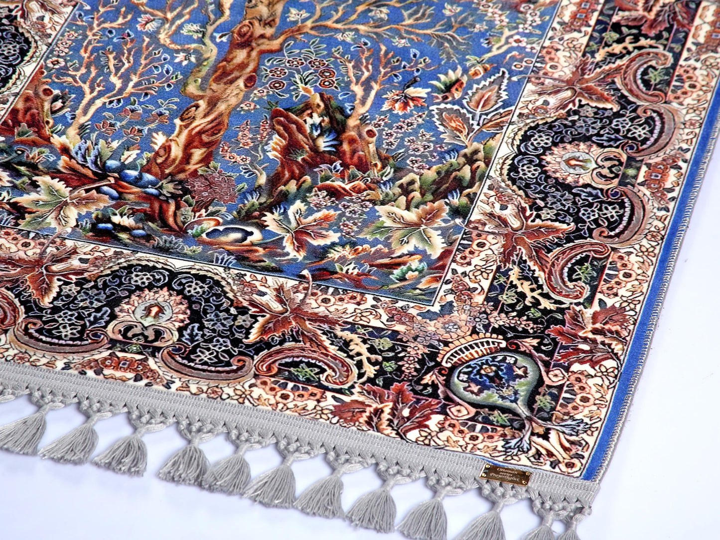 Turkish Prayer Rug, Soft Muslim Prayer Mat, Ottoman Design