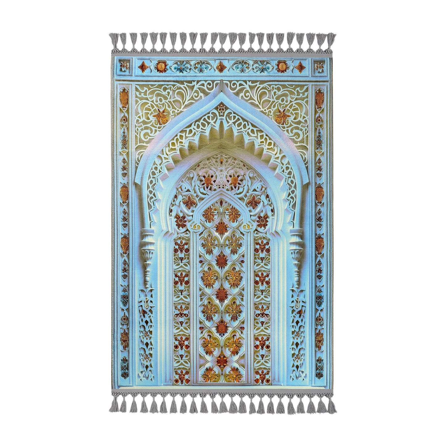 Turkish Prayer Rug, Ottoman Design, Muslim Prayer Mat