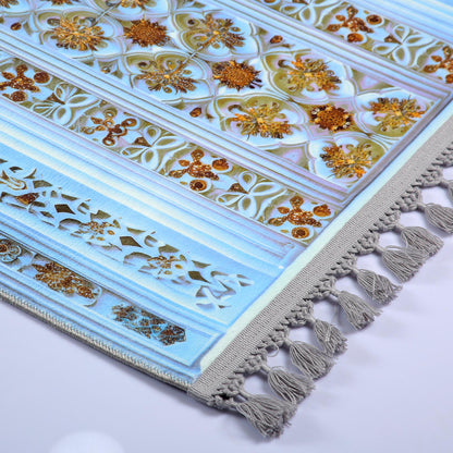 Turkish Prayer Rug, Ottoman Design, Muslim Prayer Mat