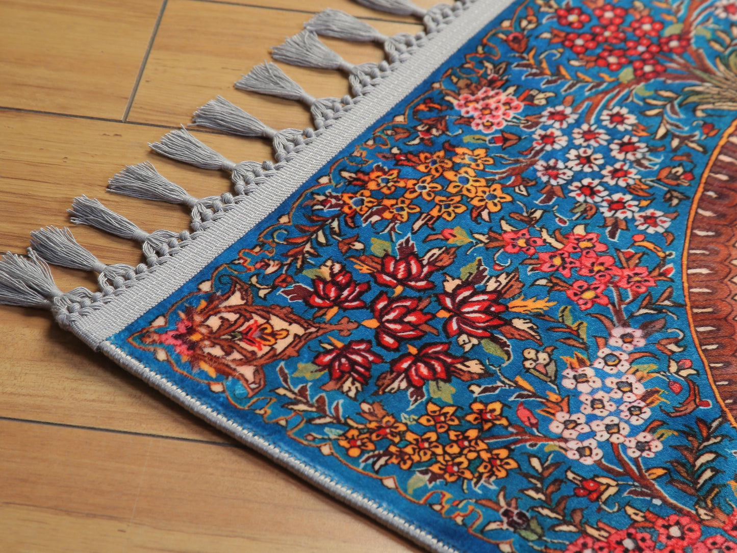 Turkish Prayer Rug, Ottoman Design, Soft Muslim Prayer Mat