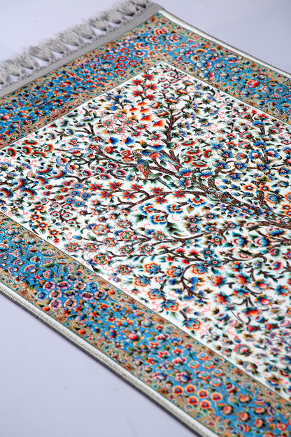Turkish Prayer Rug, Ottoman Design, Soft Muslim Prayer Mat