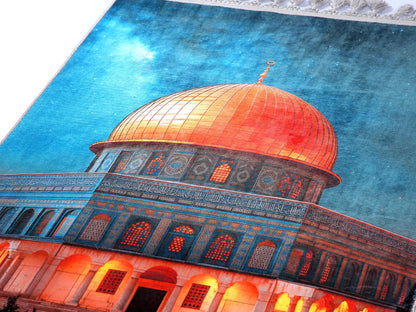 Turkish Prayer Rug, Ottoman Design, Soft Muslim Prayer Mat