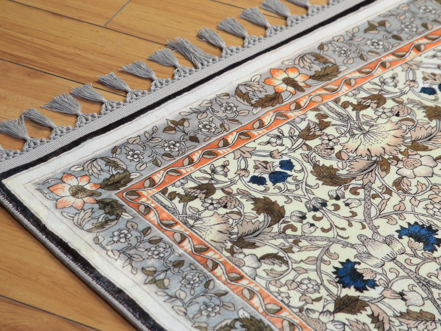 Turkish Prayer Rug, Ottoman Design, Soft Muslim Prayer Mat