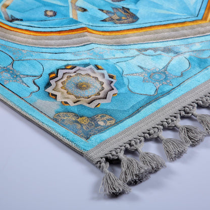 Turkish Prayer Rug, Ottoman Design, Muslim Prayer Mat