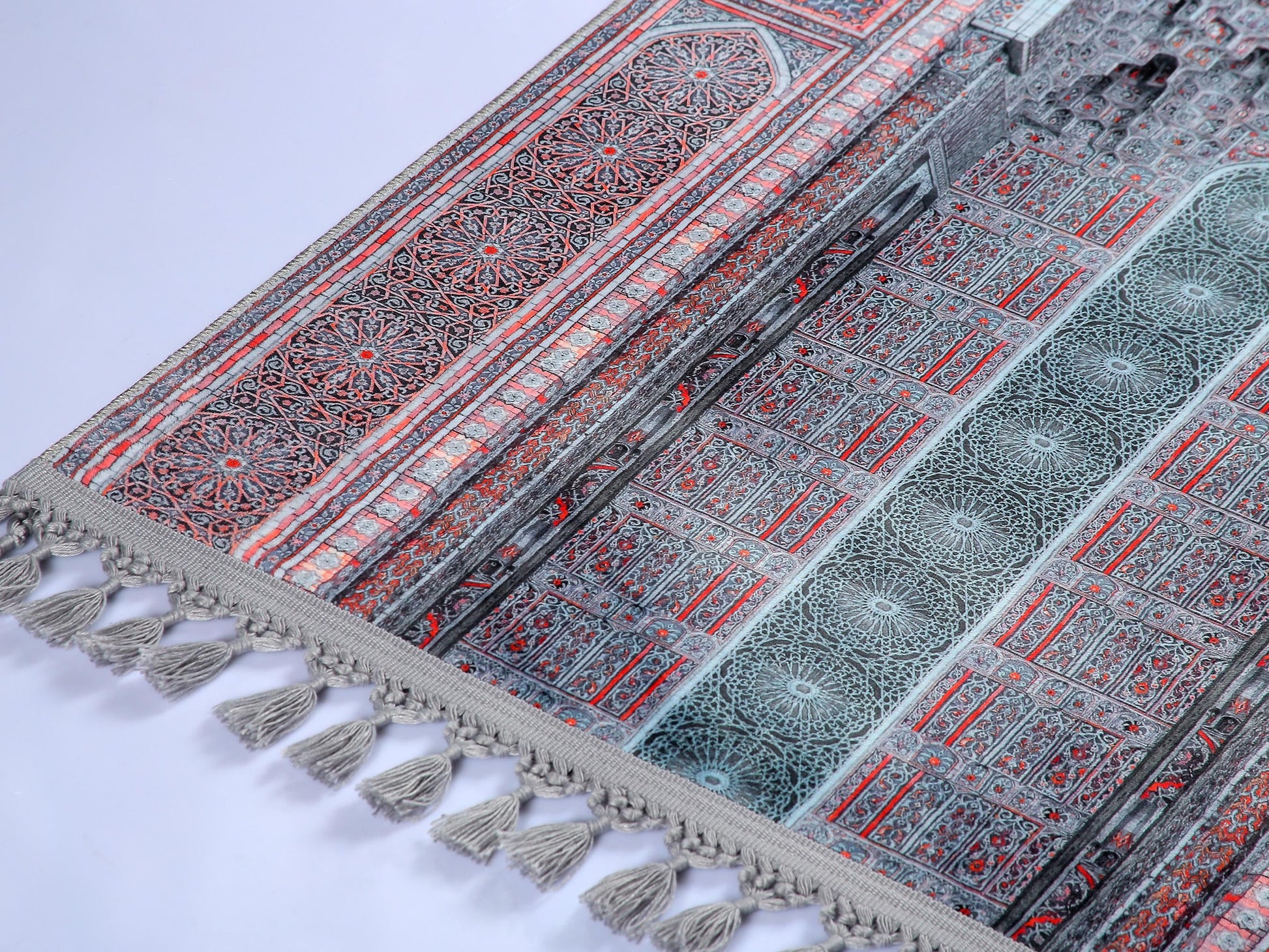 Turkish Prayer Rug, Ottoman Design, Soft Muslim Prayer Mat