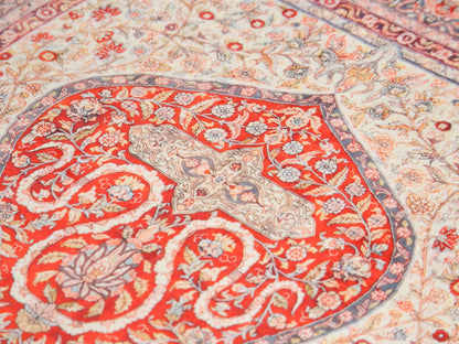Turkish Prayer Rug, Soft Muslim Prayer Mat, Ottoman Design
