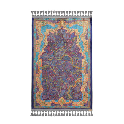 Turkish Prayer Rug, Ottoman Design, Soft Muslim Prayer Mat