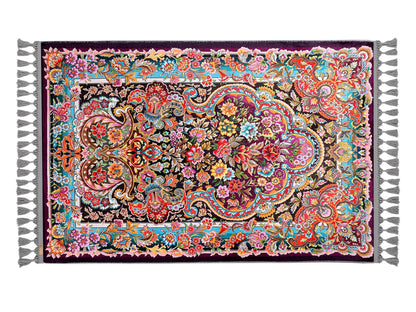 Turkish Prayer Rug, Ottoman Design, Soft Muslim Prayer Mat