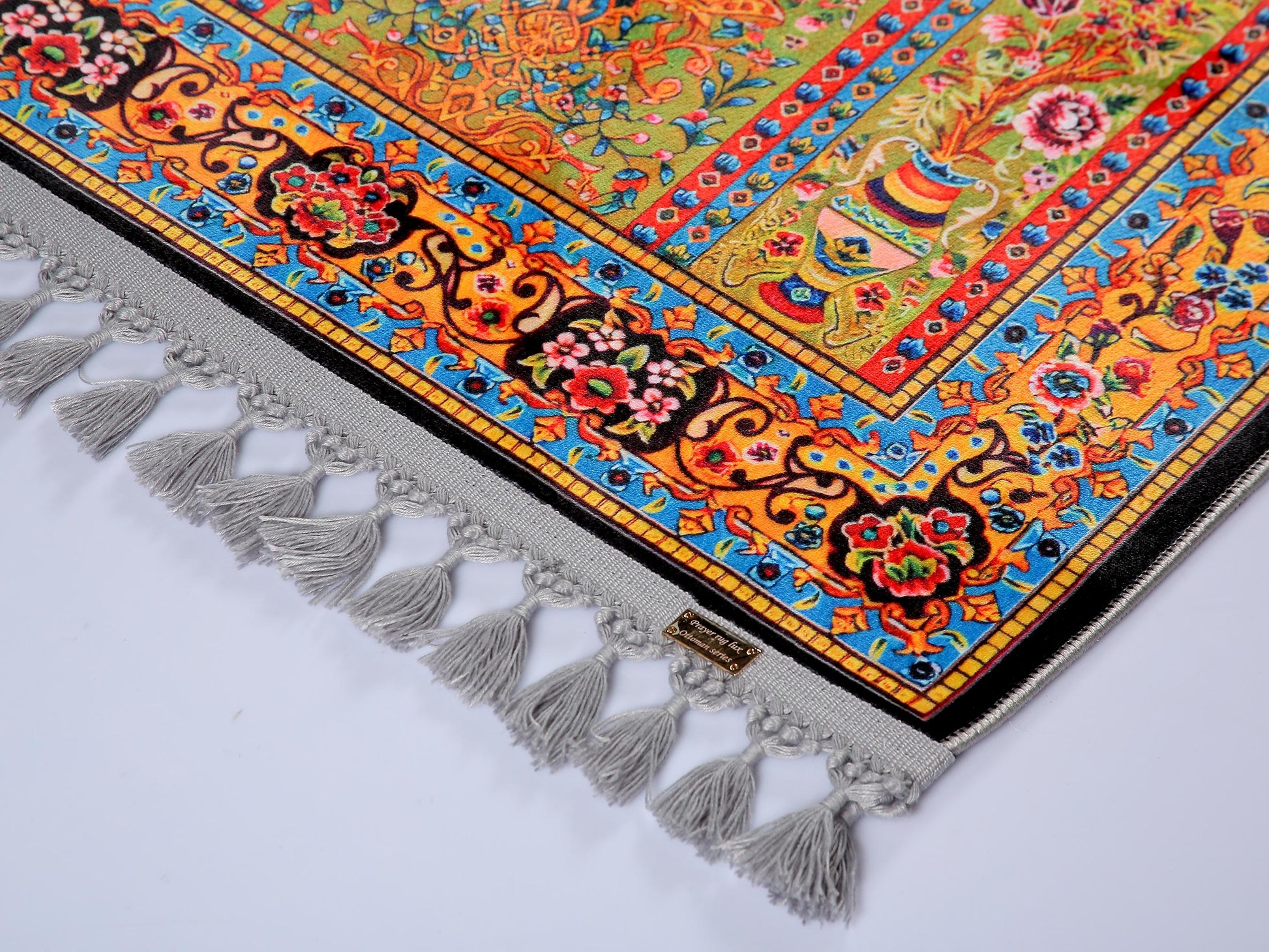 Turkish Prayer Rug, Traditional Ottoman Design, Muslim Prayer Mat