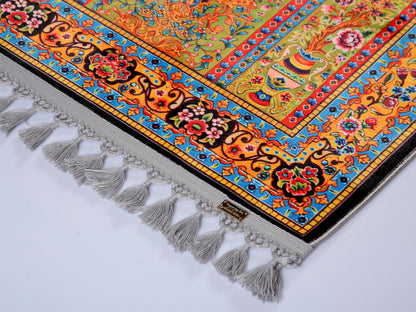 Turkish Prayer Rug, Traditional Ottoman Design, Muslim Prayer Mat