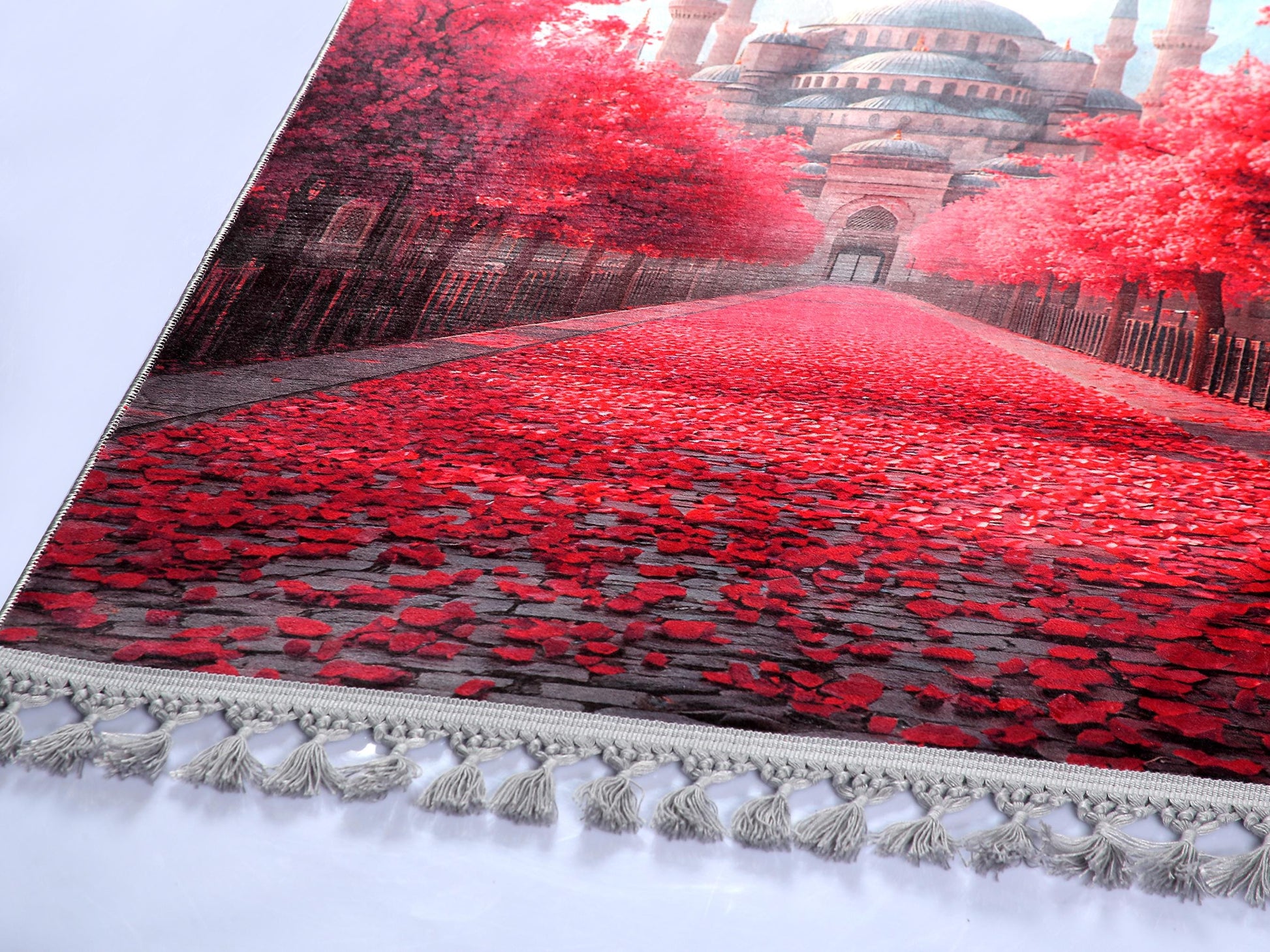 Turkish Prayer Rug, Ottoman Design, Soft Muslim Prayer Mat
