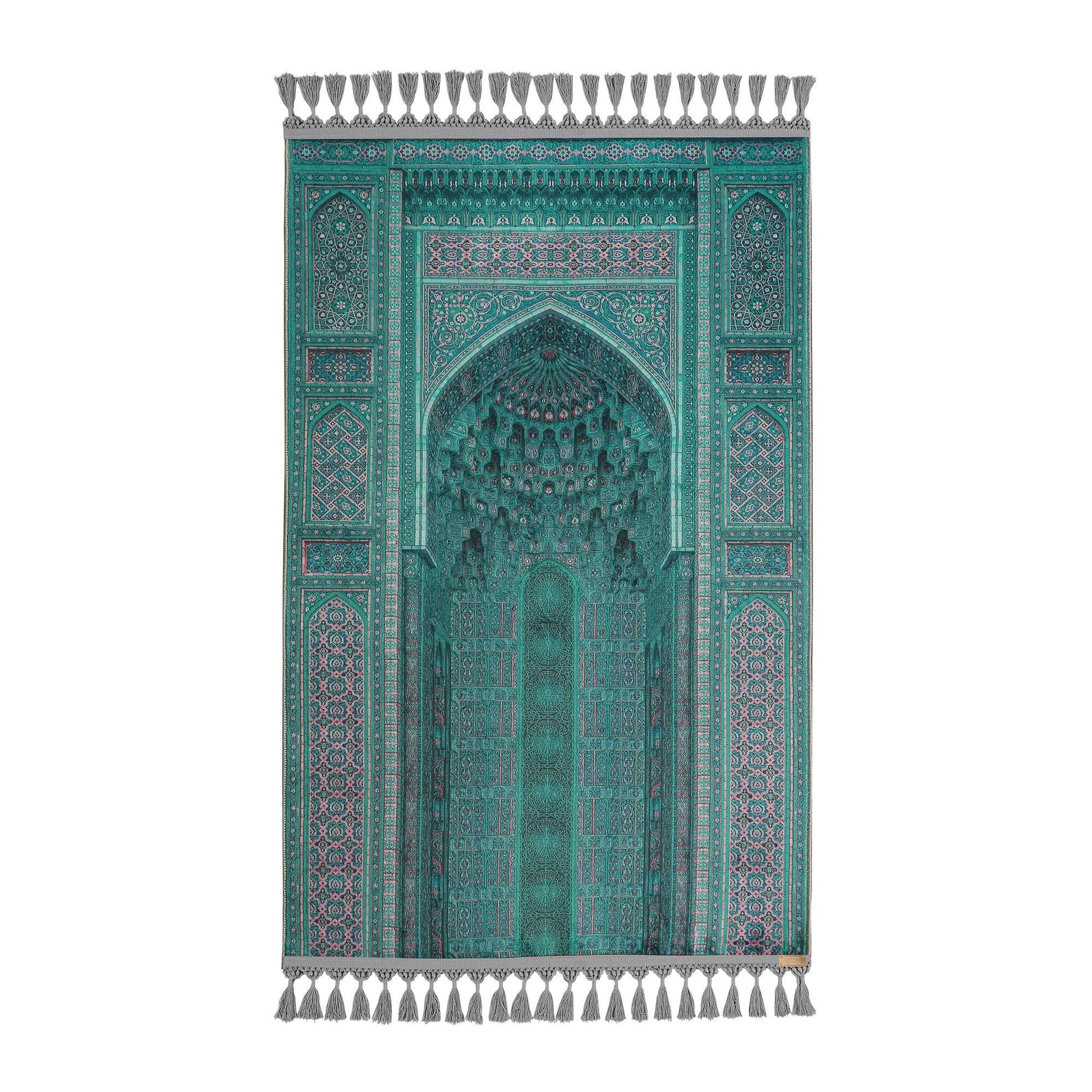 Turkish Prayer Rug, Ottoman Design Muslim Prayer Mat