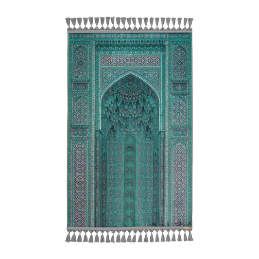 Turkish Prayer Rug, Ottoman Design Muslim Prayer Mat