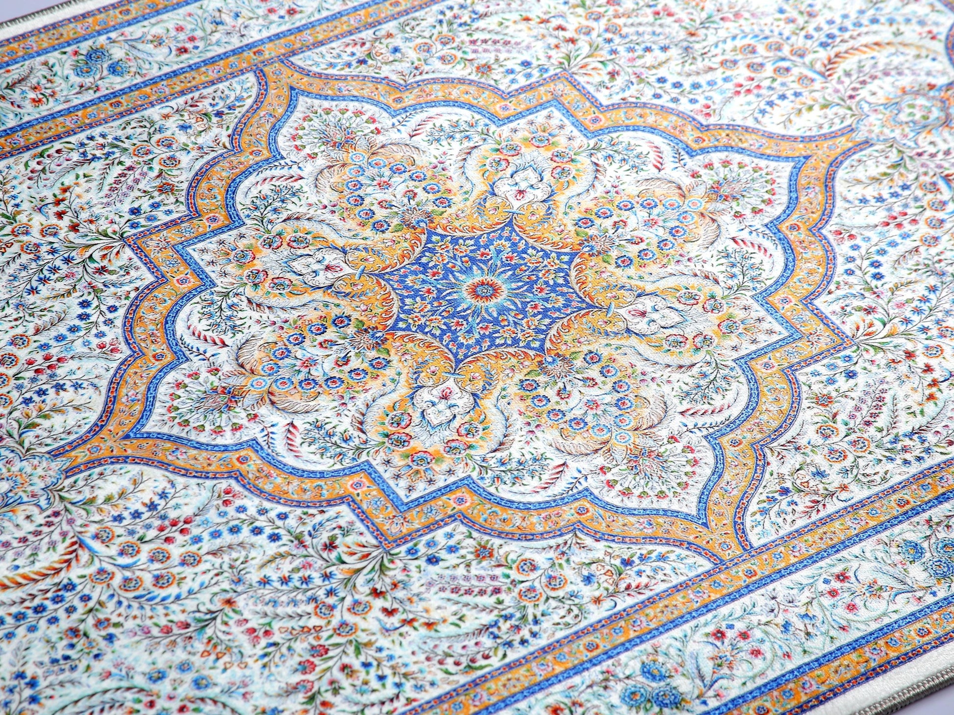 Turkish Prayer Rug, Ottoman Design Seccade, Muslim Prayer Mat