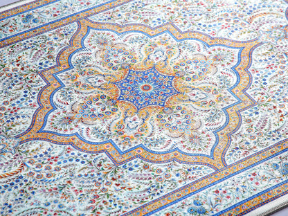 Turkish Prayer Rug, Ottoman Design Seccade, Muslim Prayer Mat