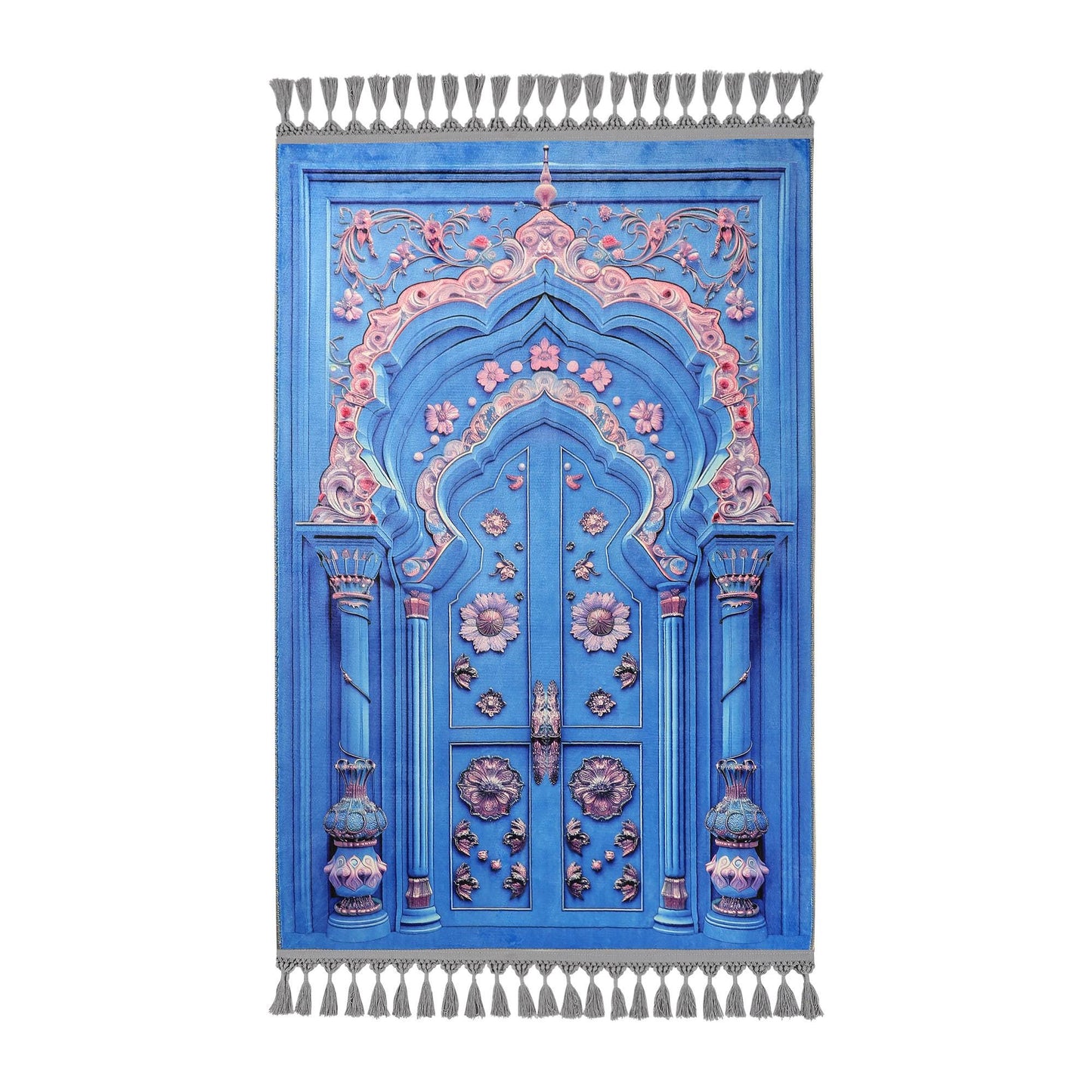 Turkish Prayer Rug, Ottoman Design, Soft Muslim Prayer Mat