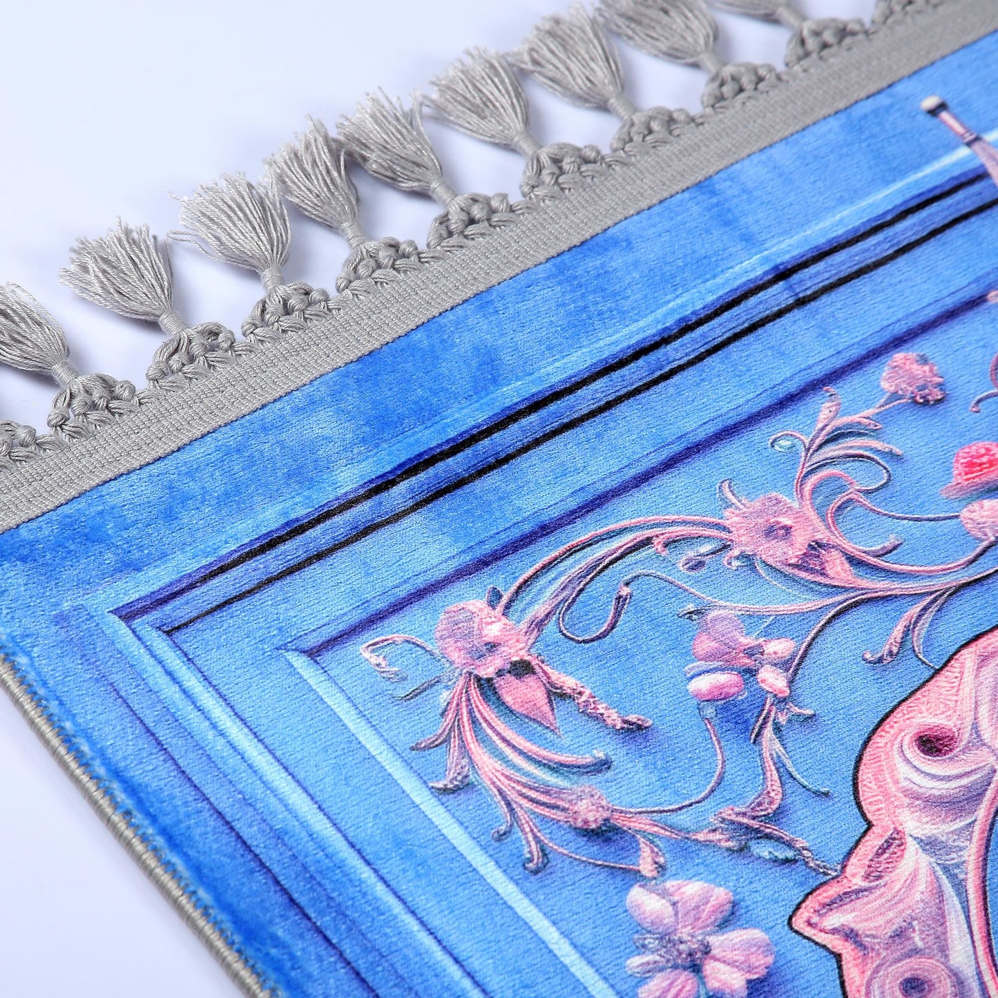 Turkish Prayer Rug, Ottoman Design, Soft Muslim Prayer Mat