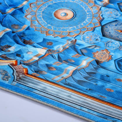 Turkish Prayer Rug, Ottoman Design, Soft Muslim Prayer Mat