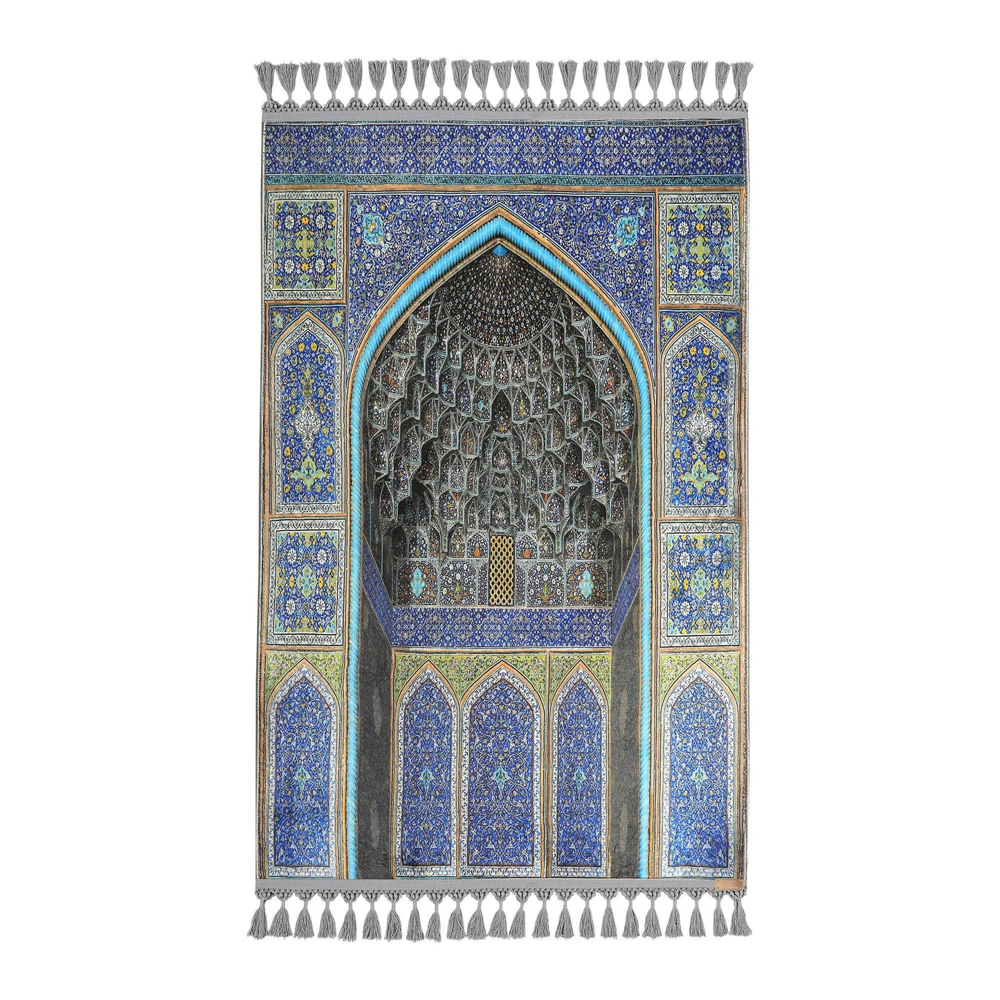 Turkish Prayer Rug, Ottoman Design, Soft Muslim Prayer Mat